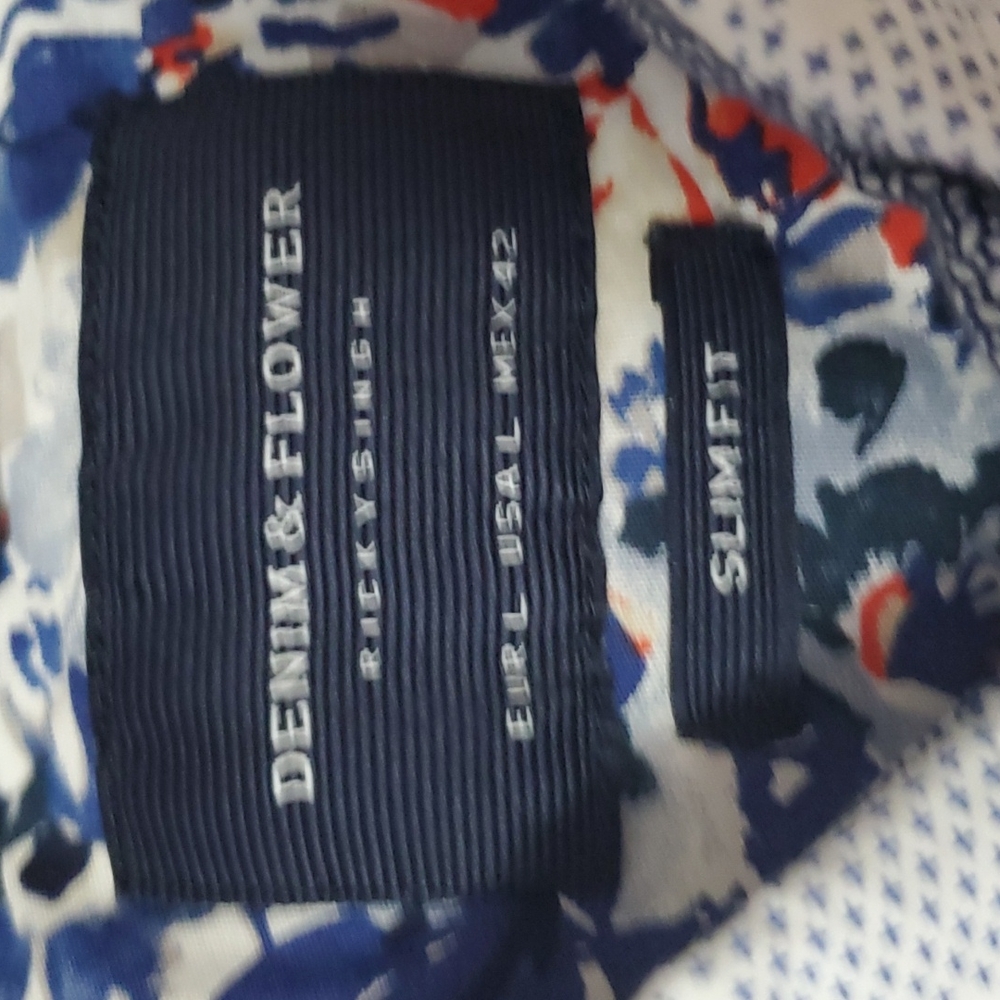 Denim & Flower short sleeve shirt - Picture 5 of 8